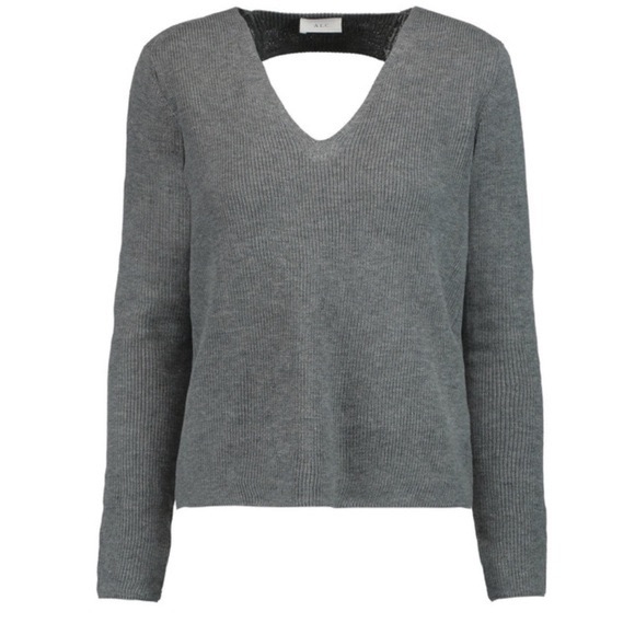 A.L.C. ‘Ty’ Gray Cutout Sweater - Picture 3 of 11